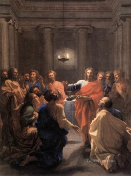 Nicolas Poussin Painting - Institution of the Eucharist classical painter Nicolas Poussin